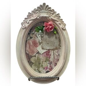 Hand Crafted Floral Picture Frame Decor